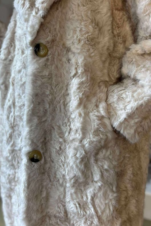 Paloma Dusk Premium Faux Fur Coat Blonde